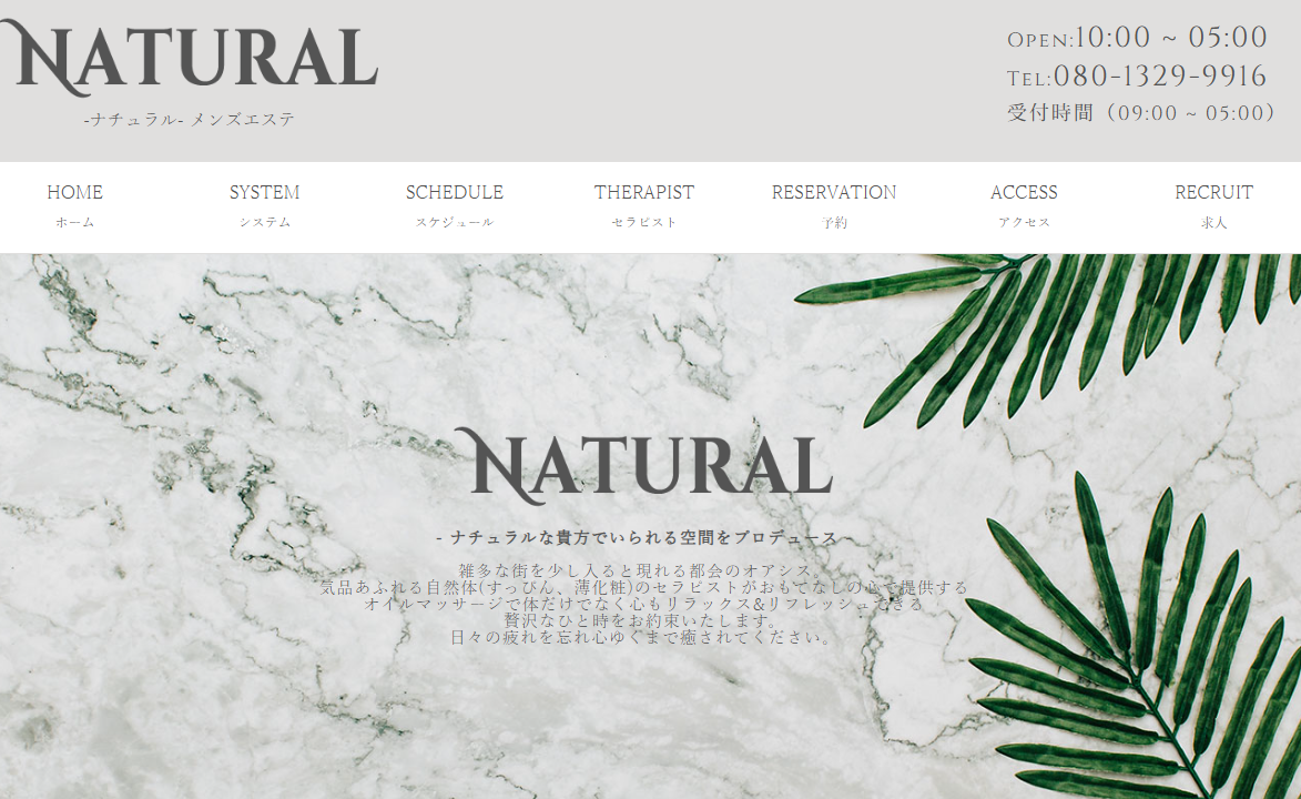 NATURAL（ナチュラル）メンズエステ 代々木Room