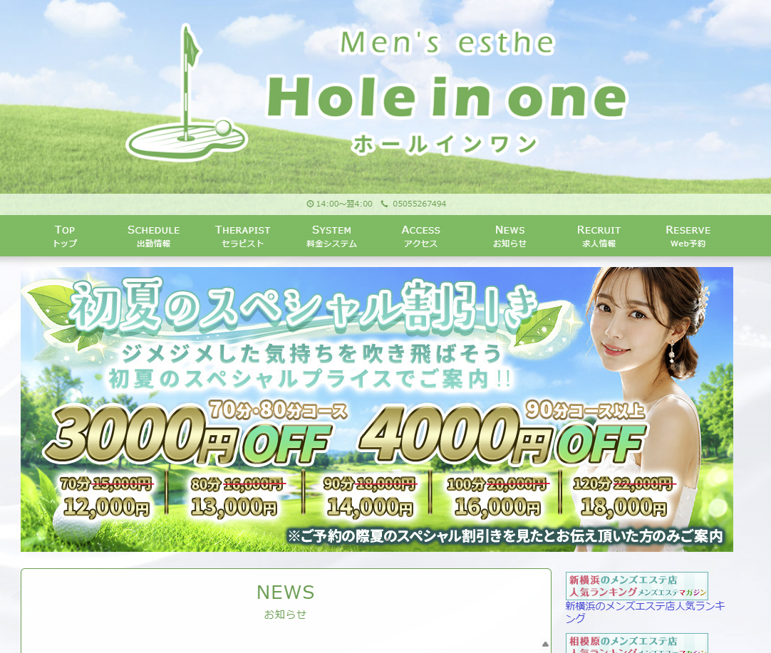 ホールインワン 綱島店